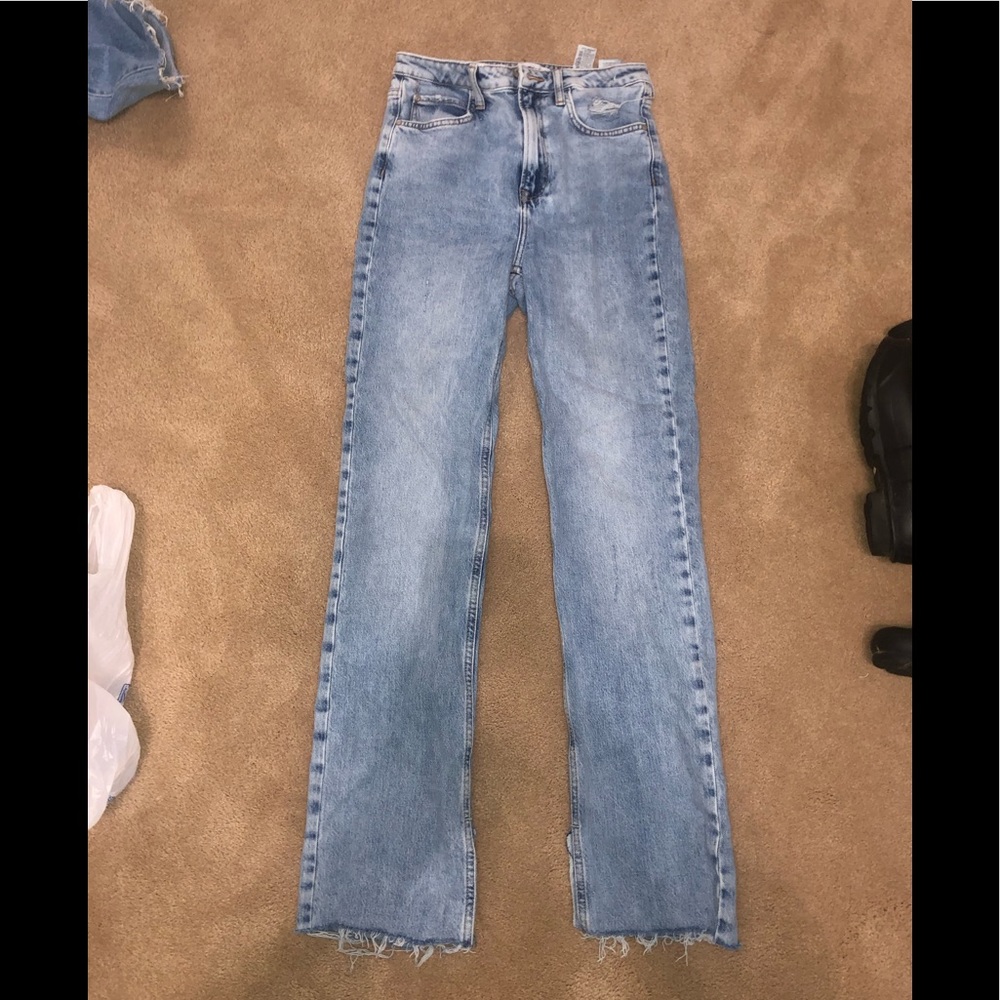 zara light wash jeans